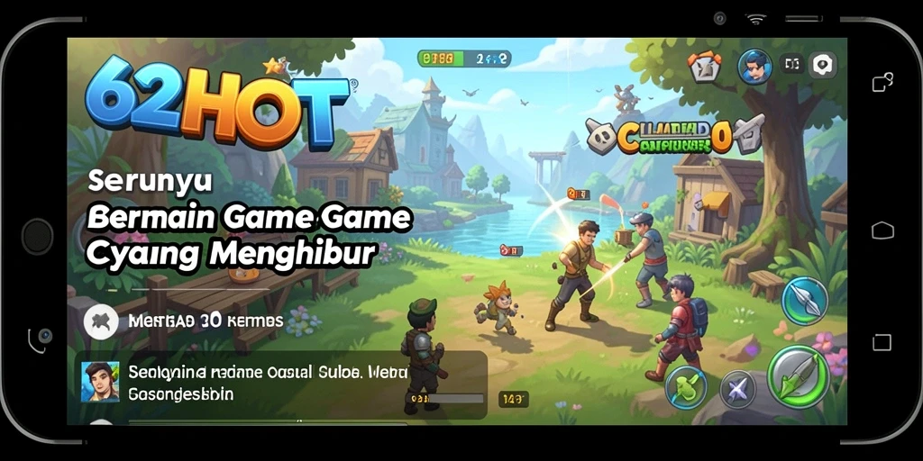 Tampilan gameplay seru dan menghibur di 62HOT.