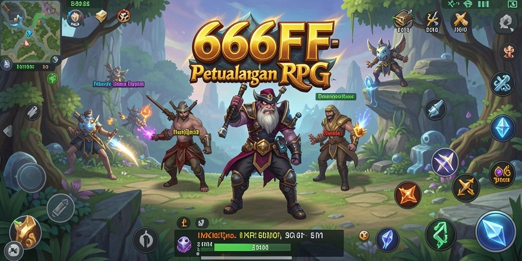 Screenshot menunjukkan aksi pertarungan seru dalam RPG.