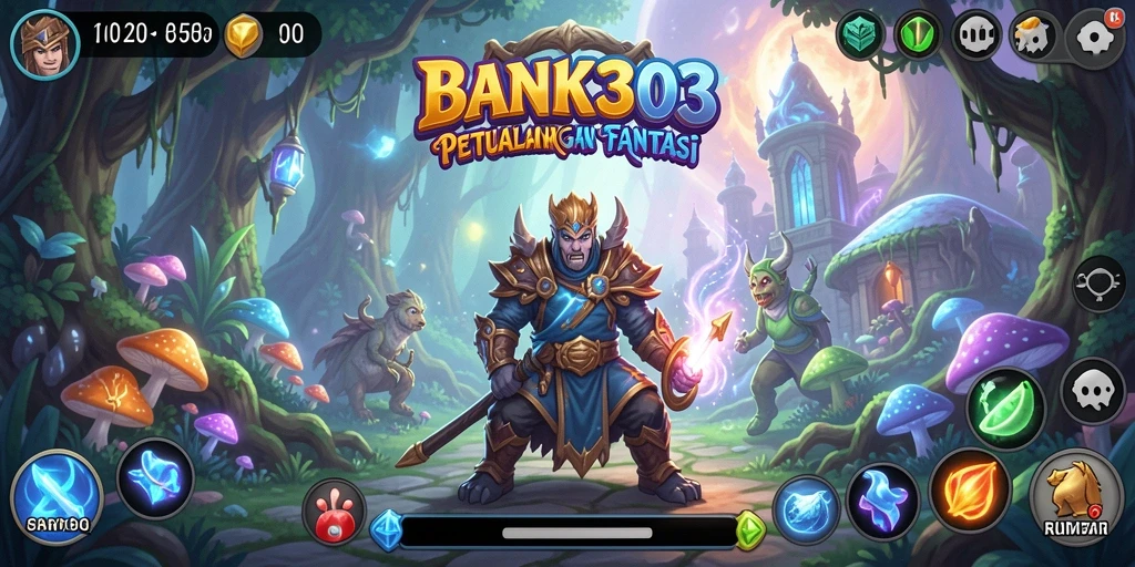 Tampilan gameplay BANK303 yang menarik di dunia petualangan fantasi.