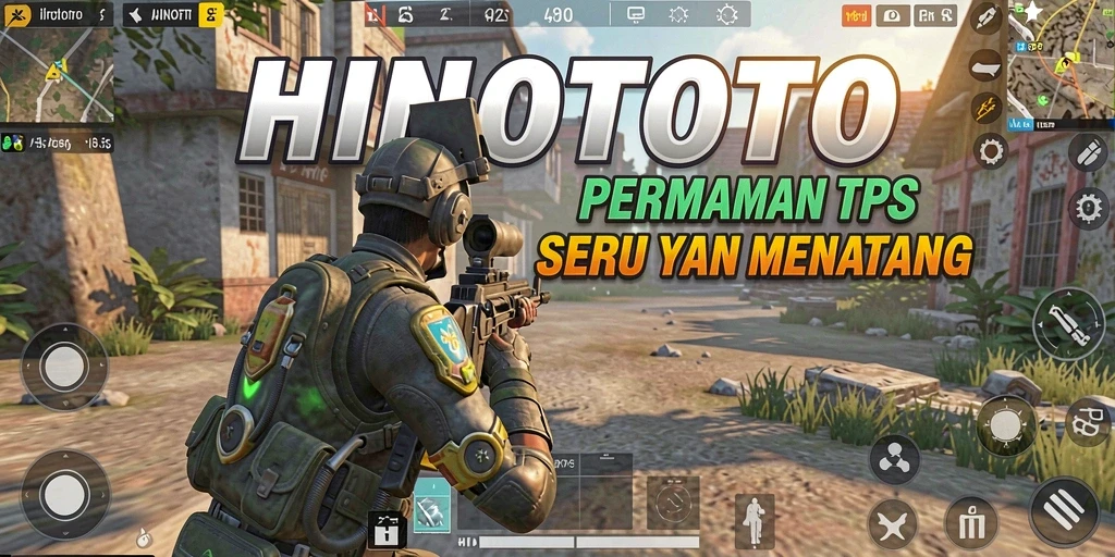 Screenshot gameplay HINOTOTO yang menunjukkan aksi TPS yang mendebarkan.