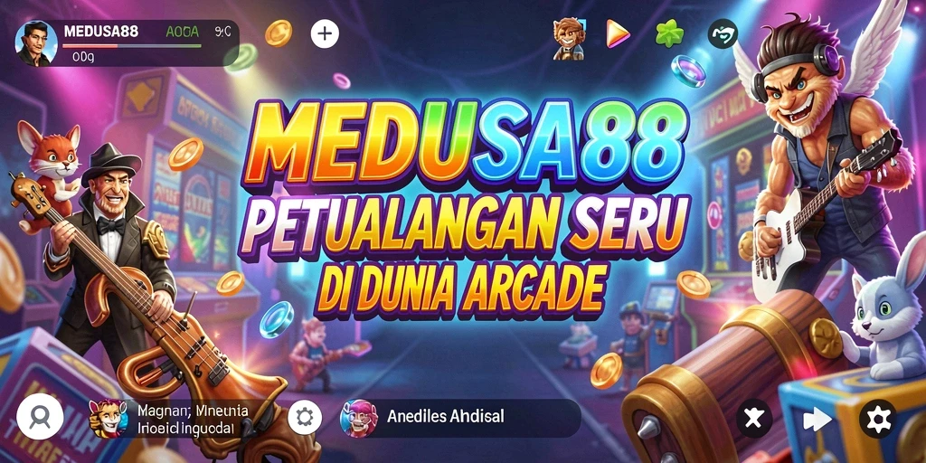Tampilan gameplay Arcade yang seru dan penuh aksi di MEDUSA88.