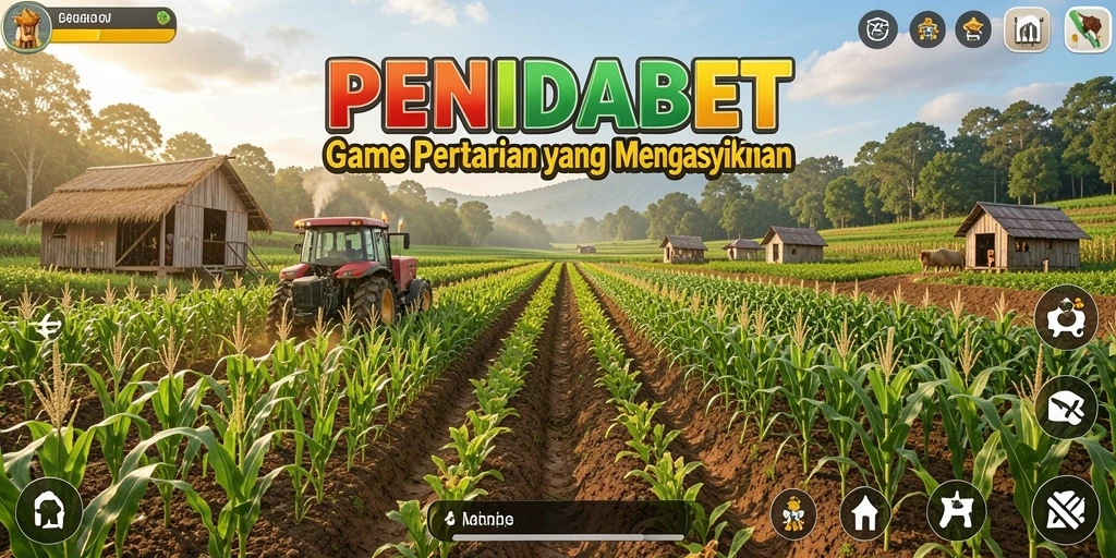 Tangkapan layar gameplay PENIDABET menunjukkan momen menyenangkan bertani.