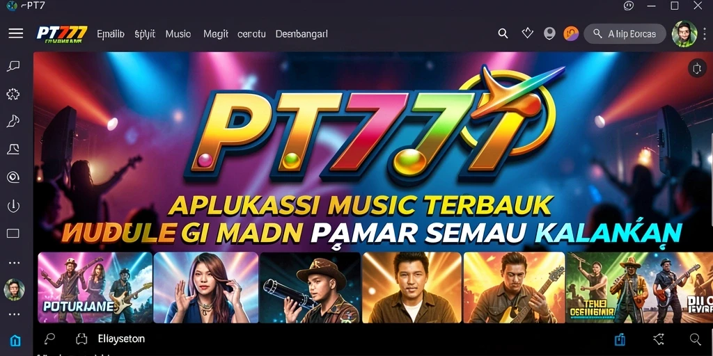 Tampilan gameplay PT777 yang menarik dengan interaksi musik.