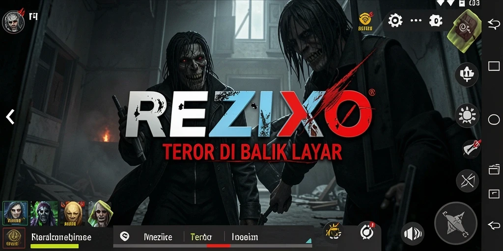 Aktivitas menegangkan dalam REZIXO saat menjelajahi tempat angker.