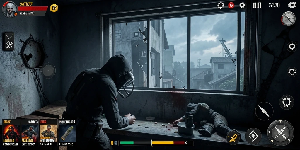 Screenshot gameplay SATU77 yang mencekam dan penuh ketegangan.