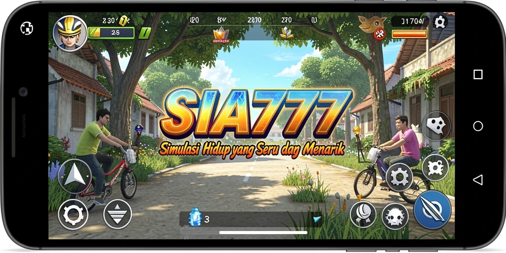 Tampilan menarik dari gameplay SIA777 yang menggambarkan simulasi kehidupan.