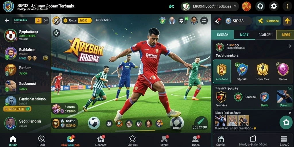 Tampilan gameplay SIP33 yang menarik dan interaktif pada taruhan sportsbook.