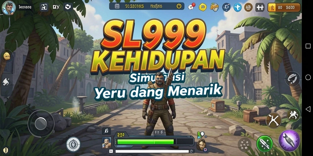 Tangkapan layar gameplay SL999 menampilkan karakter yang berinteraksi di lingkungan virtual.