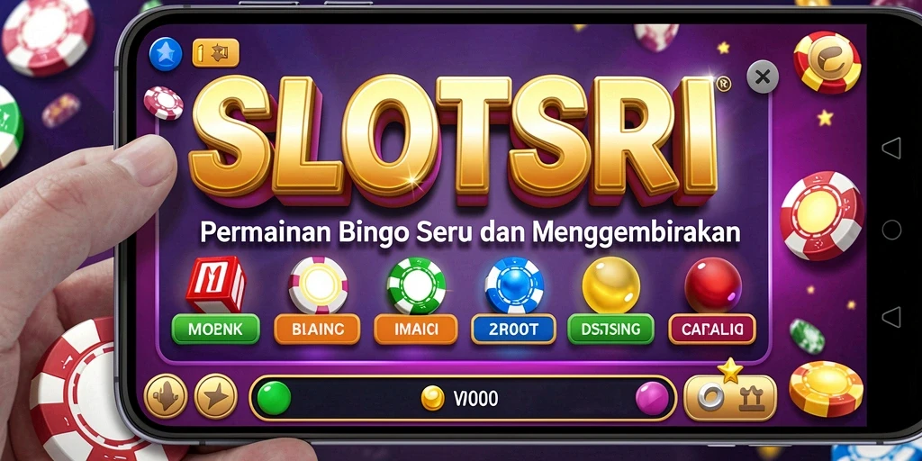 Tampilan gameplay Bingo yang penuh warna dan menarik di SLOTSRI.