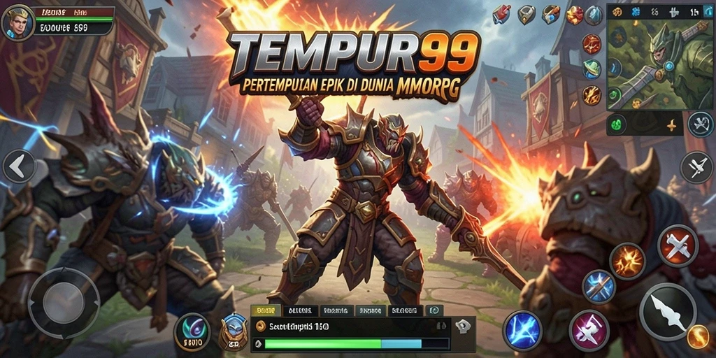 Gameplay TEMPUR99 yang mendebarkan dengan aksi pertempuran seru.