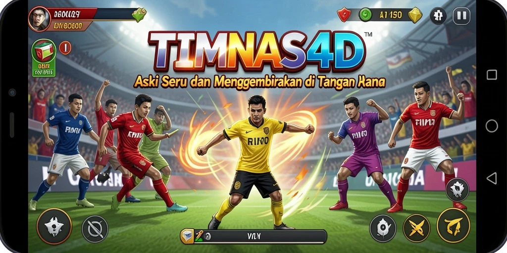 Tangkapan layar gameplay intens dari TIMNAS4D.