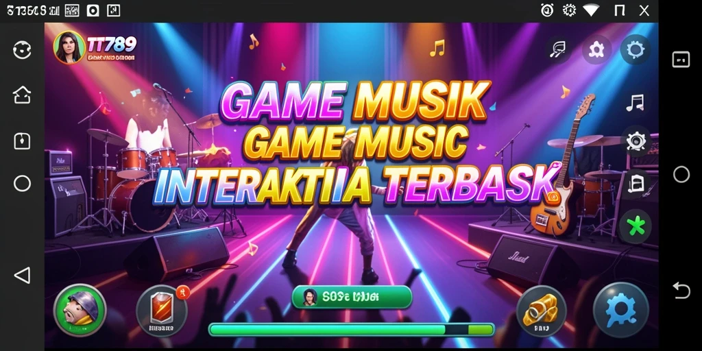 Tampilan gameplay TT789 yang seru dengan banyak pilihan musik.