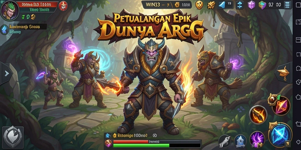 Tampak gameplay seru dalam aksi ARPG yang mendebarkan.